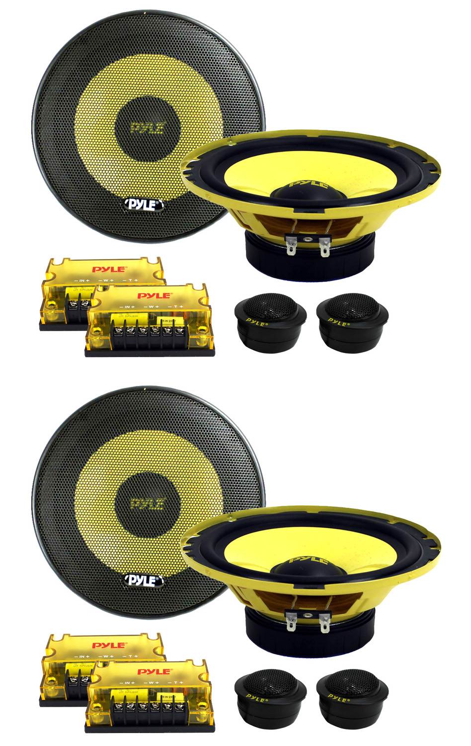 PYLE PLG6C 6.5" 800W 2 Way Car Audio Component Speakers Set Power System - VMInnovations