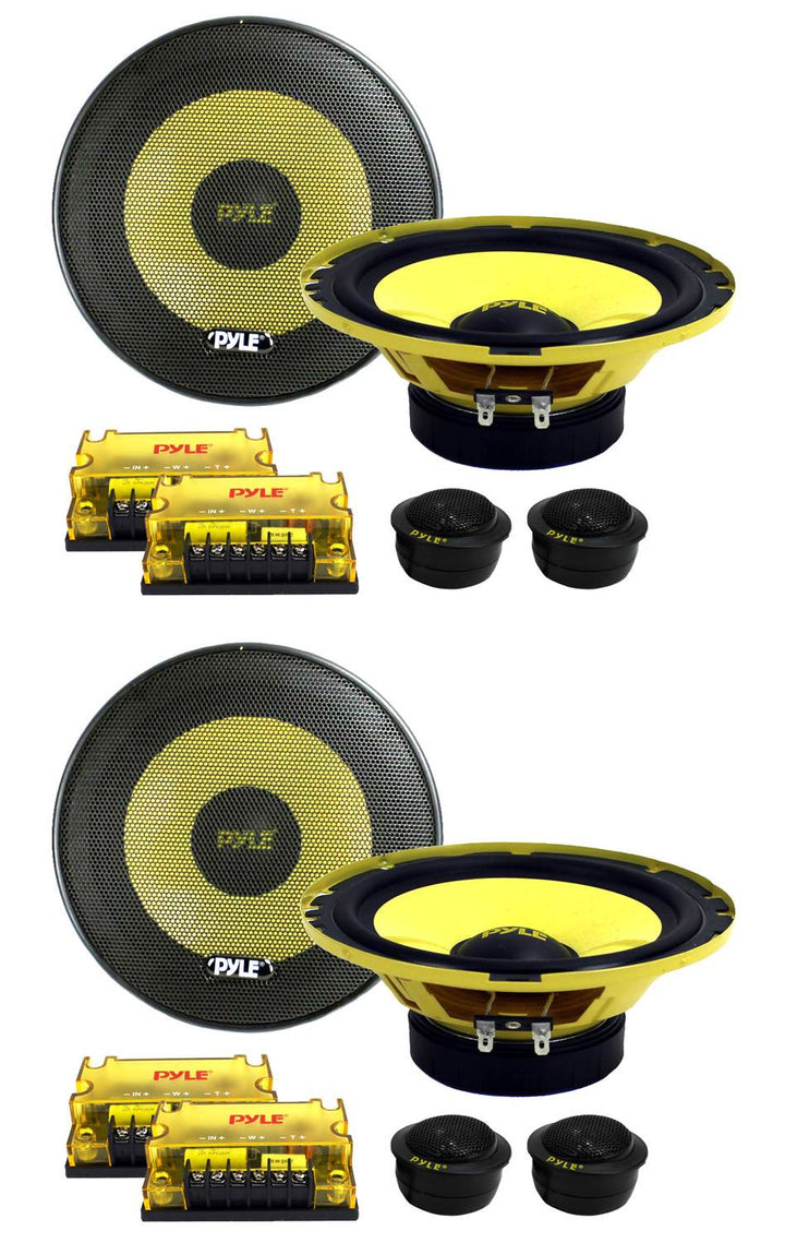 PYLE PLG6C 6.5" 800W 2 Way Car Audio Component Speakers Set Power System