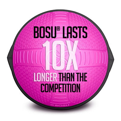 BOSU NexGen Home Fitness Exercise Gym Strength Flexibility Balance Trainer, Pink