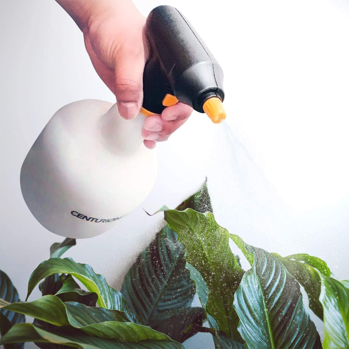 (2 pack) CENTURION Battery-Powered Outdoor Adjustable Nozzle Sprayer Bottles