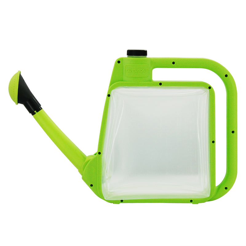 CENTURION 1.5 Gallon Foldable Outdoor Watering Can with Rotate Nozzle, Green