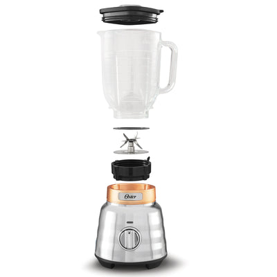 Oster Beehive Performance 3 Speed Blender with 1100 Watt Motor, Silver/Copper - VMInnovations