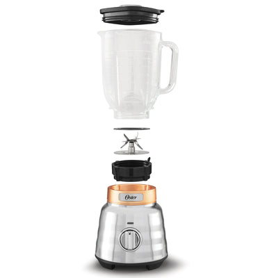 Oster Beehive Performance 3 Speed Blender with 1100 Watt Motor, Silver/Copper