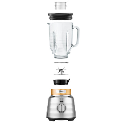 Oster Beehive Performance 3 Speed Blender with 1100 Watt Motor, Silver/Copper - VMInnovations