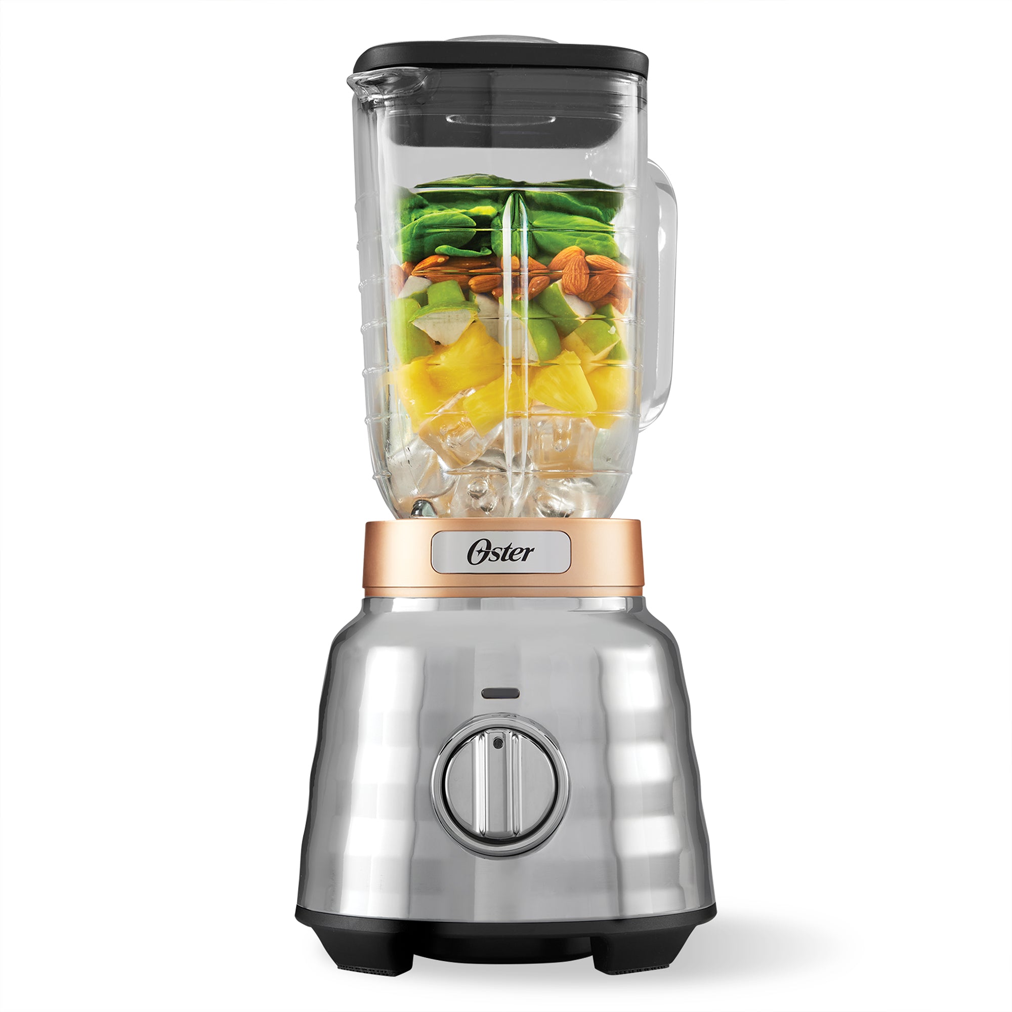 Oster Beehive Performance 3 Speed Blender with 1100 Watt Motor, Silver/Copper - VMInnovations