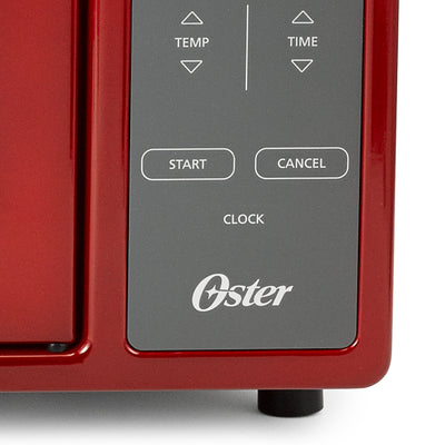 Oster French Door Turbo Convection Toaster Oven with Extra Large Interior, Red - VMInnovations