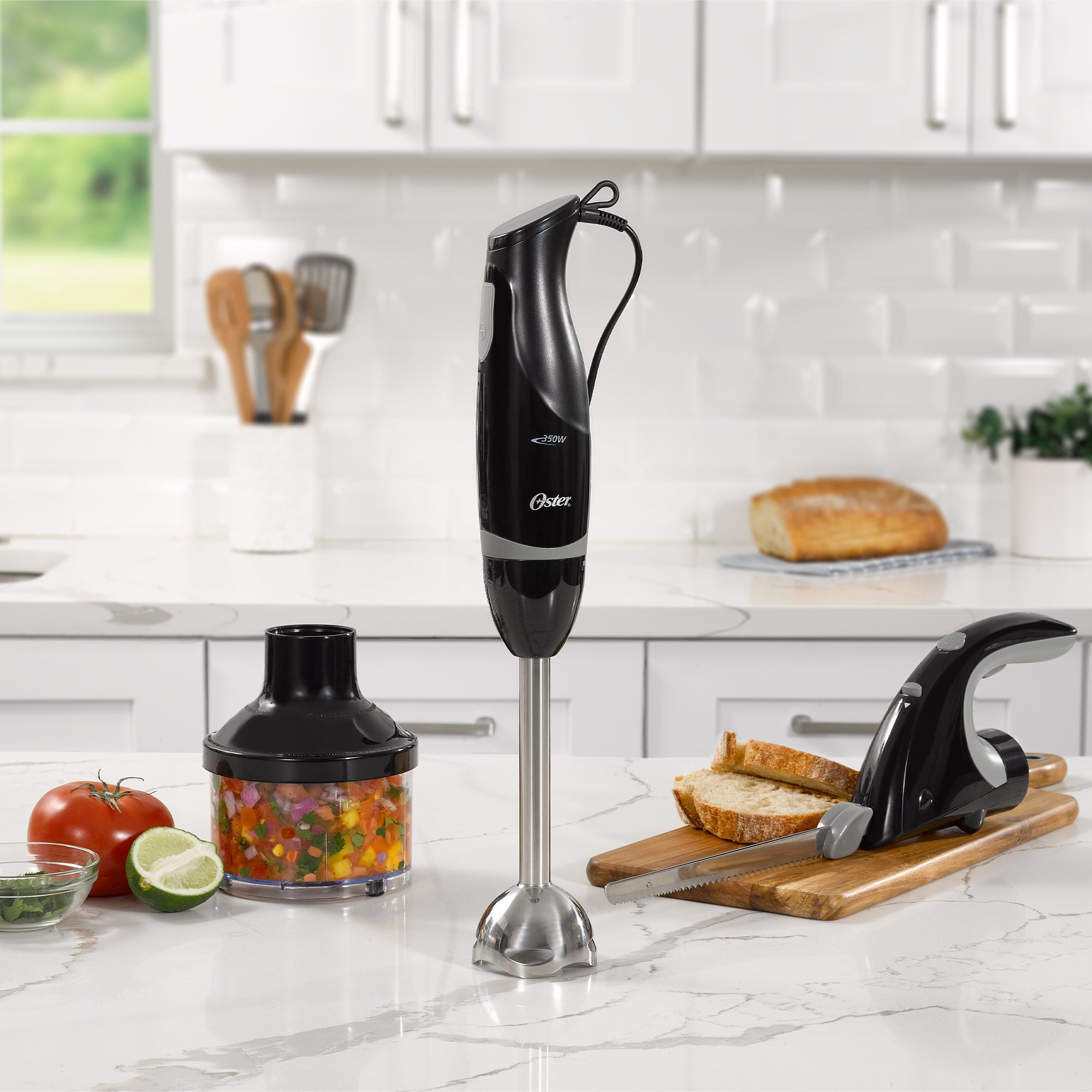 Oster Food Prep Kit w/ Immersion Blender, Electric Knife, & 2 Cup Mini Chopper - VMInnovations