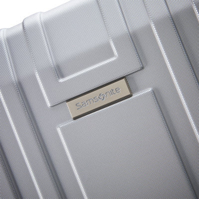 Samsonite Hardside Spinner Luggage w/Adjustable Handle, 2pcs, Silver (Used) - VMInnovations