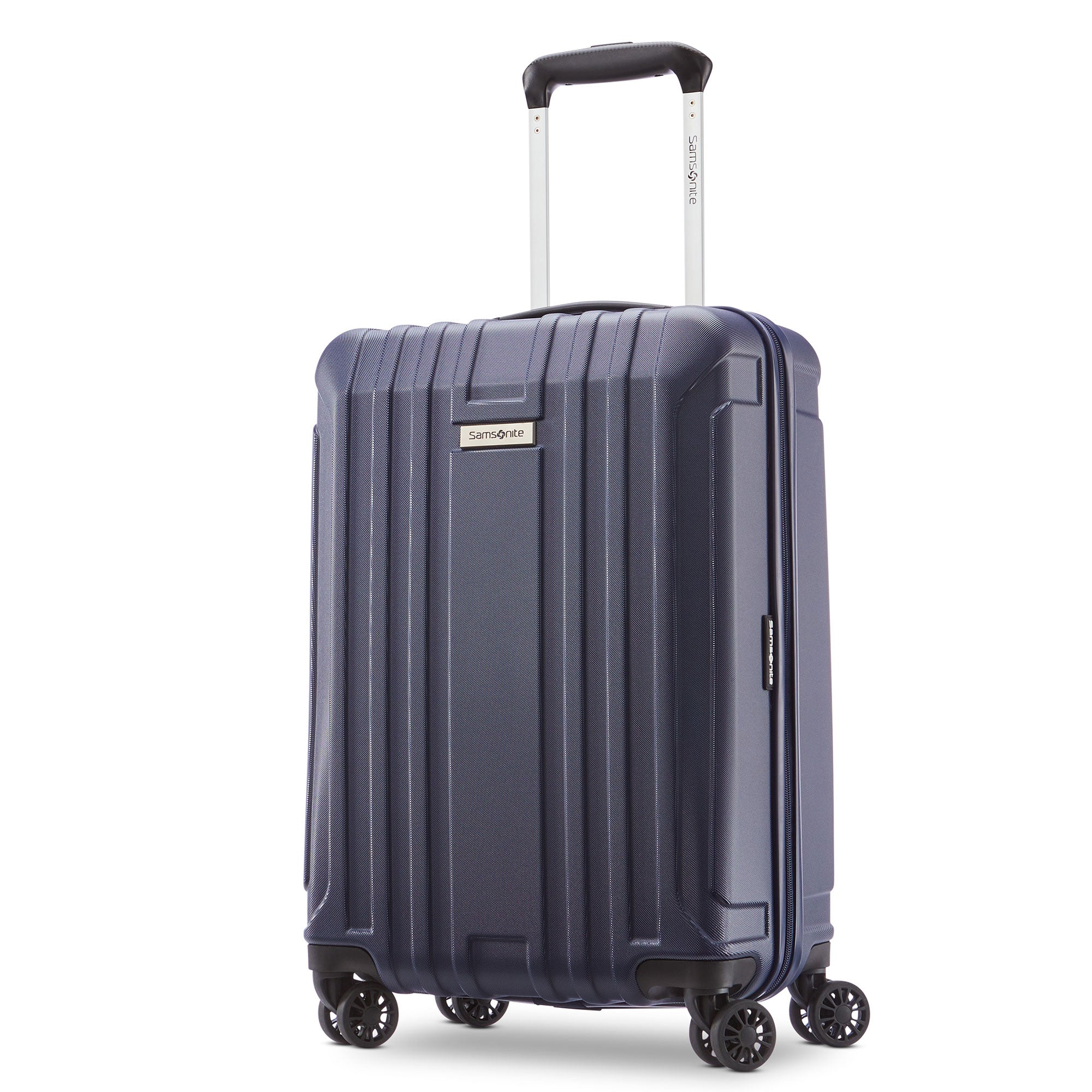 Samsonite New Castle Hardside Luggage w/Adjustable Handle, 2pc, Navy (Used) - VMInnovations