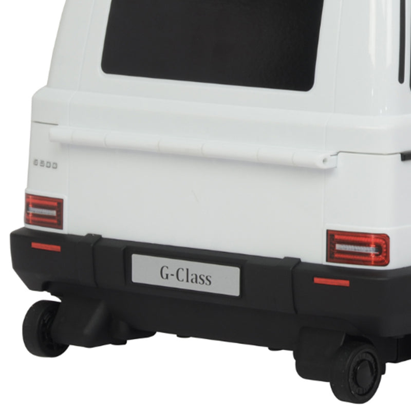 Mercedes G Class Stylish Large Suitcase Ride On Vehicle, White (Used)