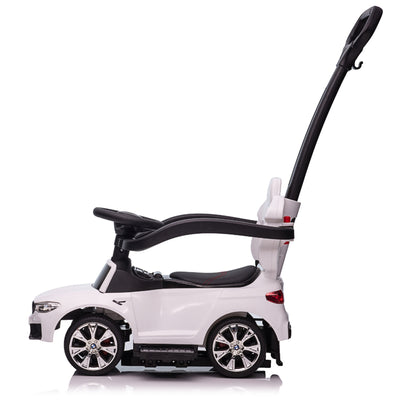 Best Ride On Cars BMW 4 in 1 Push Car w/Control Bar & LED Lights,White(Open Box) - VMInnovations