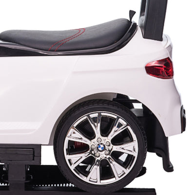 Best Ride On Cars BMW 4 in 1 Push Car w/Control Bar & LED Lights,White(Open Box) - VMInnovations