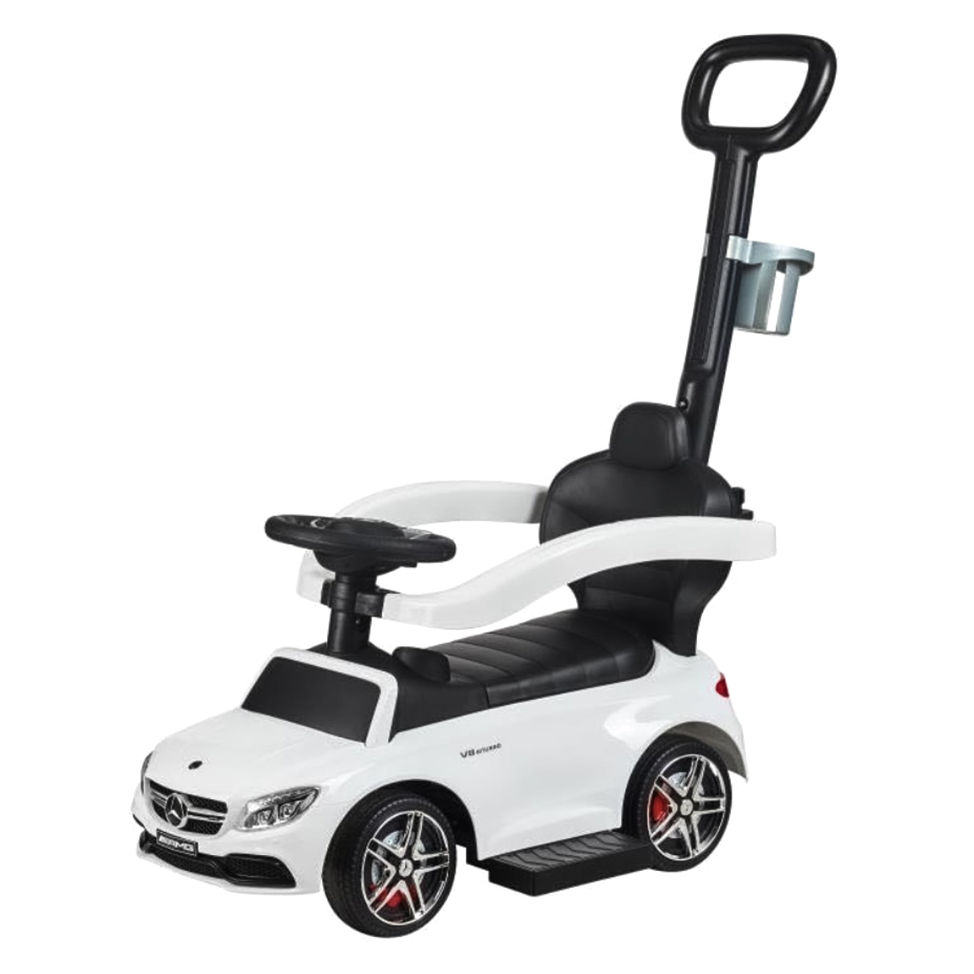 Best Ride on Cars Mercedes C63 3 in 1 Ride On Push Car w/ Removable Stroller Bar - VMInnovations