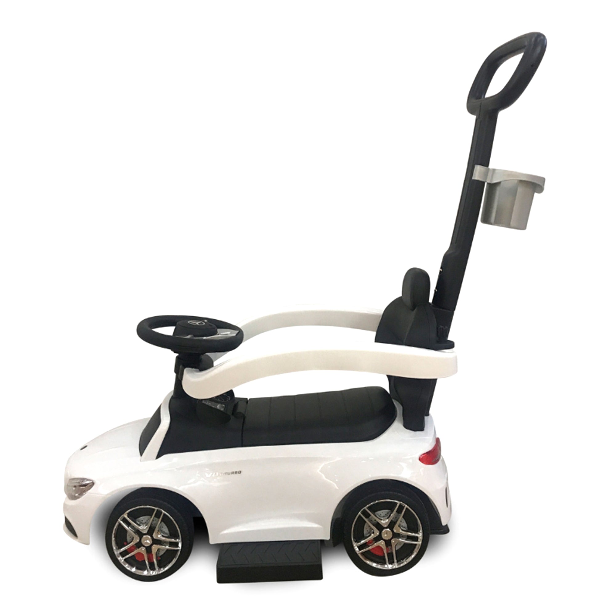 Best Ride on Cars Mercedes C63 3 in 1 Ride On Push Car w/ Removable Stroller Bar - VMInnovations