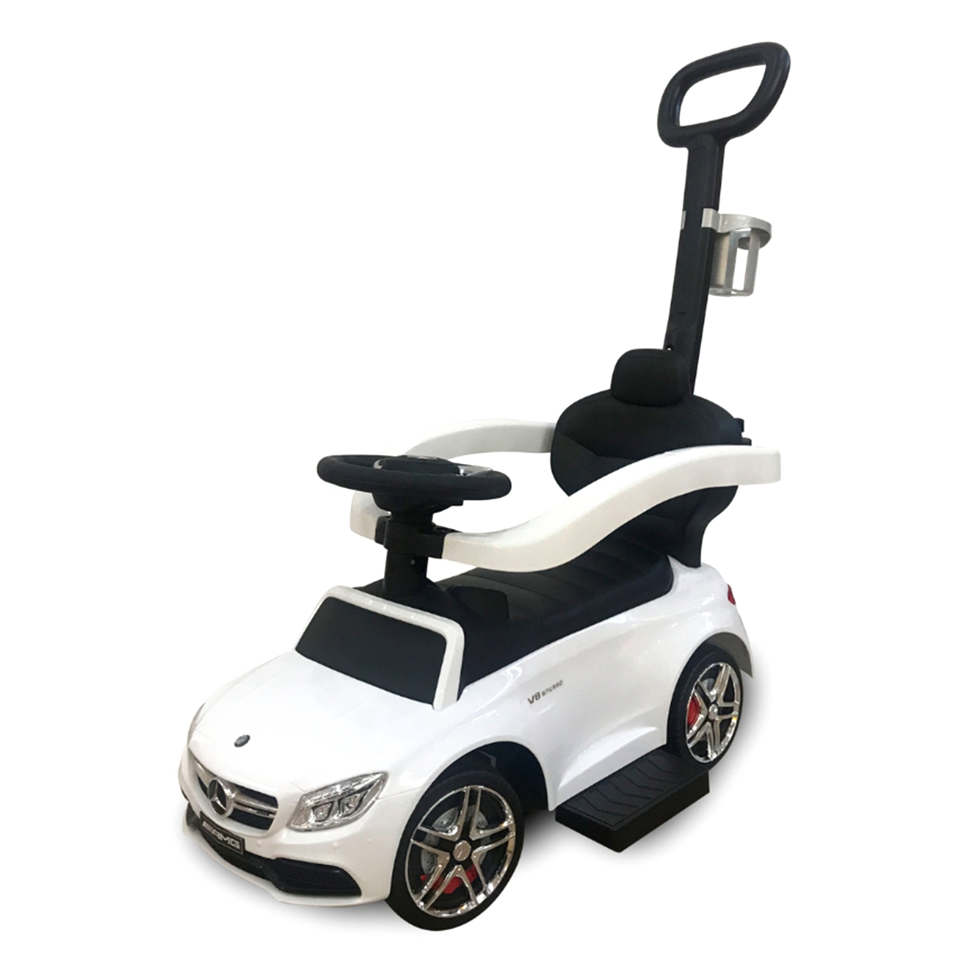 Best Ride on Cars Mercedes C63 3 in 1 Ride On Push Car w/ Removable Stroller Bar - VMInnovations