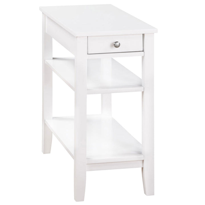 Convenience Concepts American End Table w/Charging Station, White (Open Box) - VMInnovations