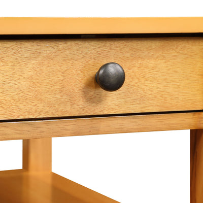 Convenience Concepts Heritage End Table w/ Charging Station, Natural (Open Box) - VMInnovations