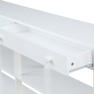 Convenience Concepts Oxford 60" Console Table w/ 2 Drawers & Shelves (Used) - VMInnovations