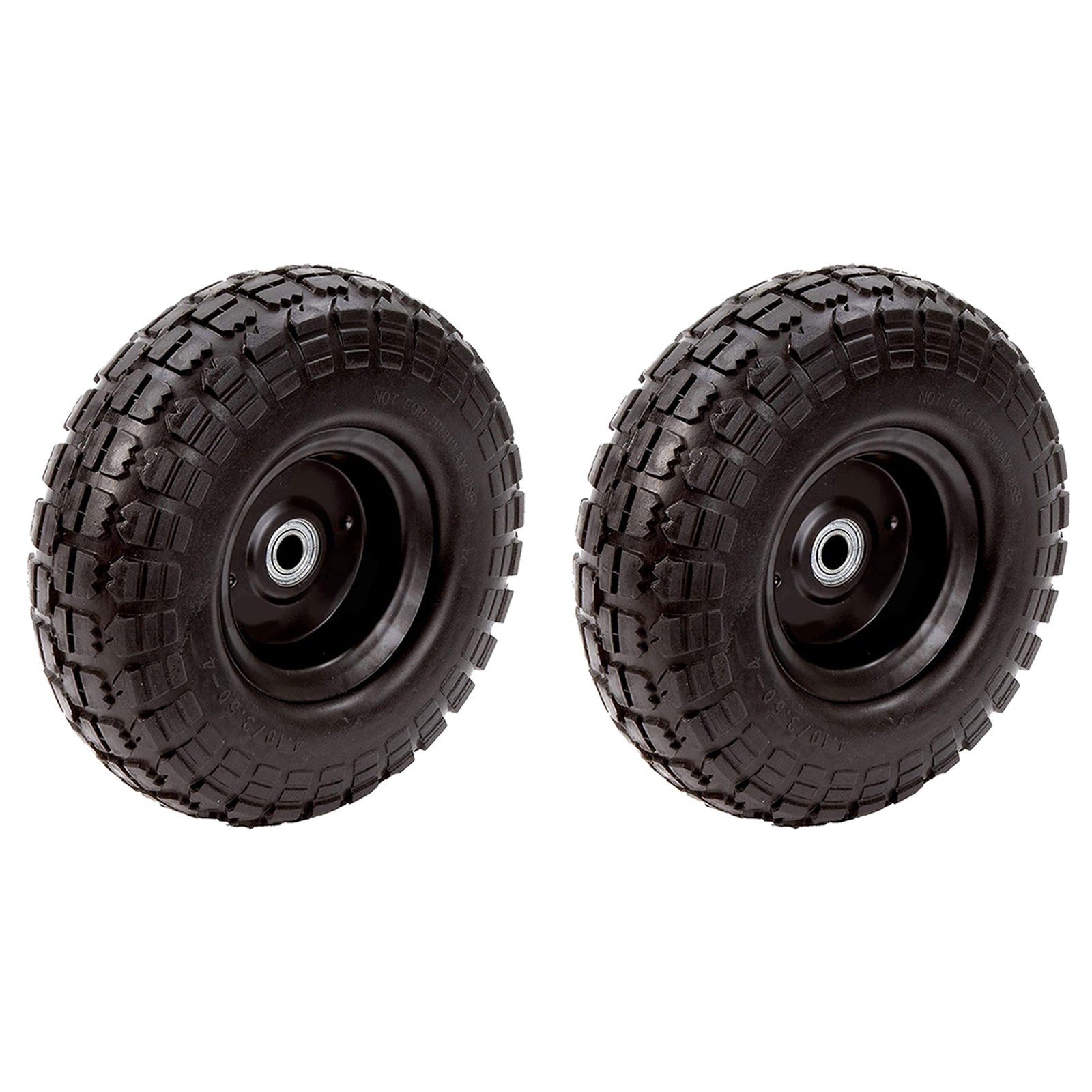 Tricam Farm & Ranch 10" No Flat Replacement Turf Tire for Utility Carts (2 Pack) - VMInnovations
