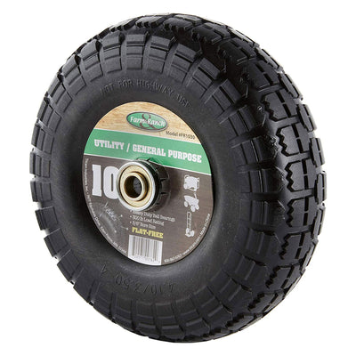 Tricam Farm & Ranch 10" No Flat Replacement Turf Tire for Utility Carts (2 Pack)