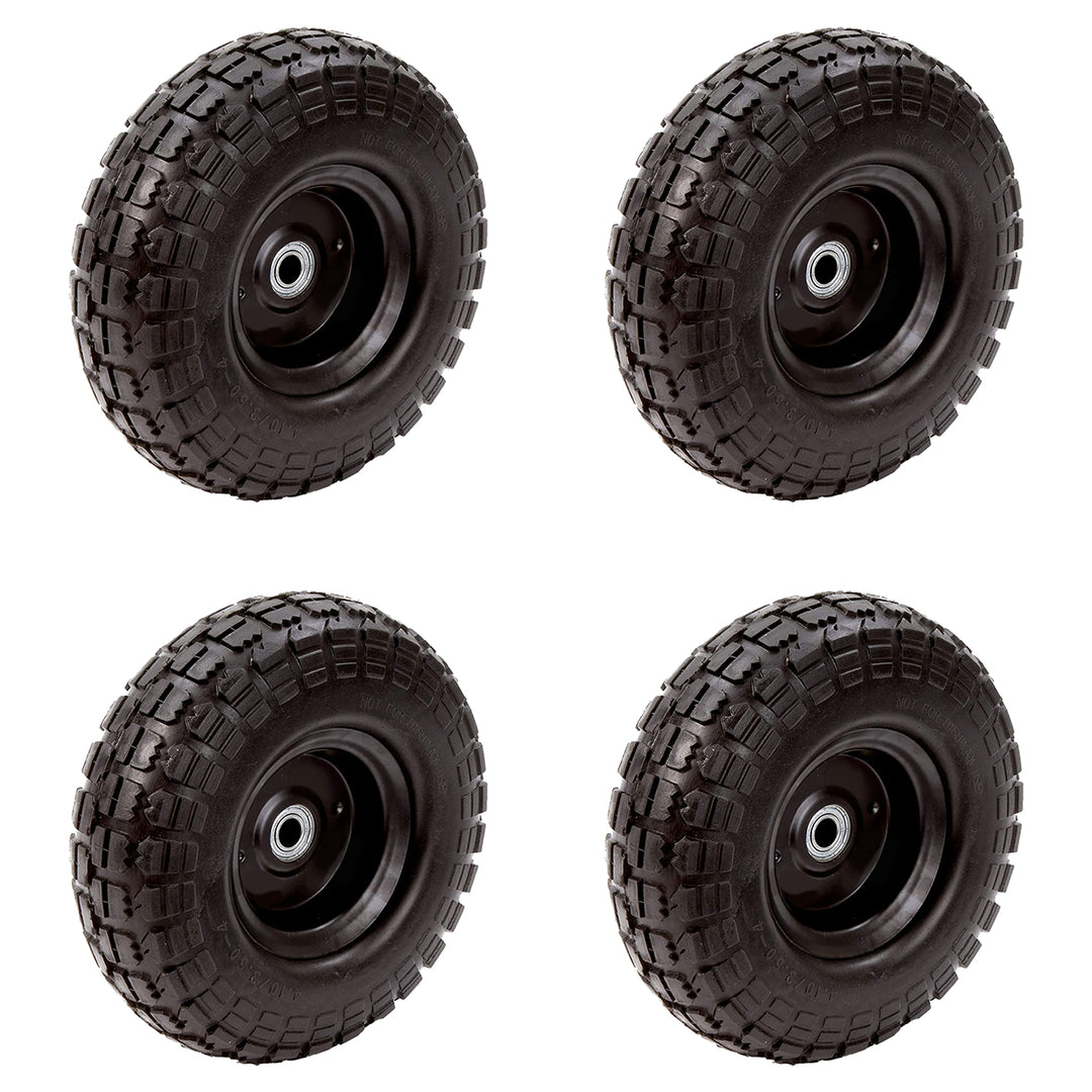 Tricam Farm & Ranch 10" No Flat Replacement Turf Tire for Utility Carts (4 Pack)