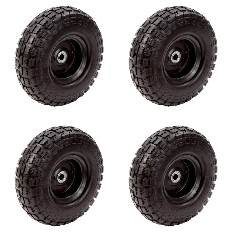 Tricam Farm & Ranch 10" No Flat Replacement Turf Tire for Utility Carts (4 Pack)