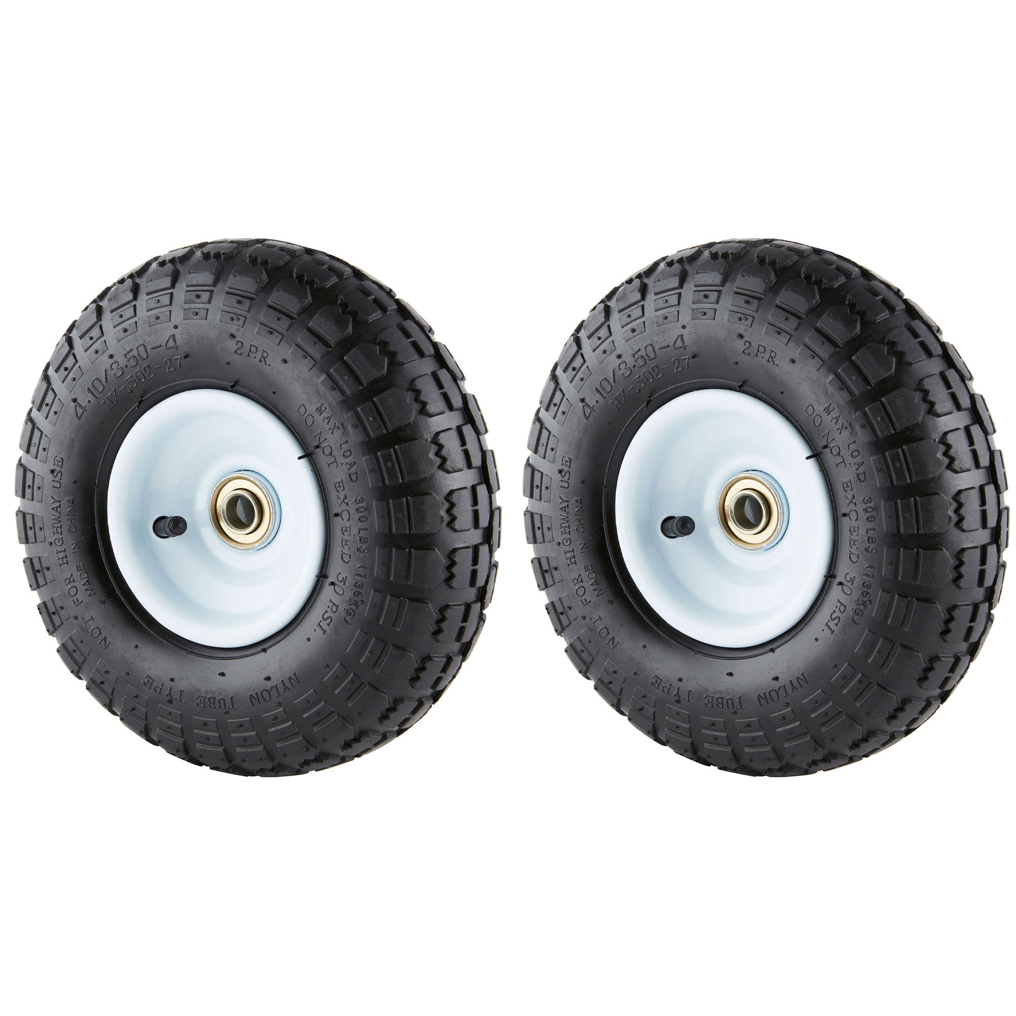 Tricam Farm & Ranch 10" Pneumatic Single Replacement Utility Cart Tire (2 Pack) - VMInnovations