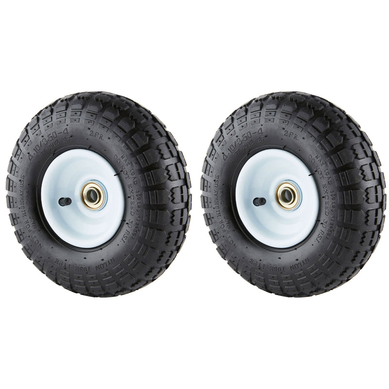 Tricam Farm & Ranch 10" Pneumatic Single Replacement Utility Cart Tire (2 Pack)