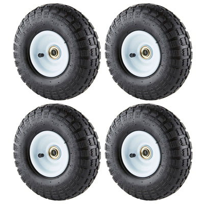 Tricam Farm & Ranch 10" Pneumatic Replacement Tire for Utility Carts (4 Pack) - VMInnovations