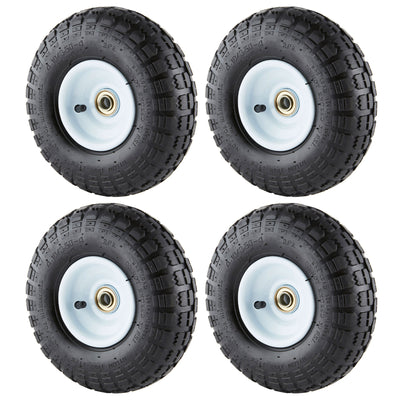 Tricam Farm & Ranch 10" Pneumatic Replacement Tire for Utility Carts (4 Pack)