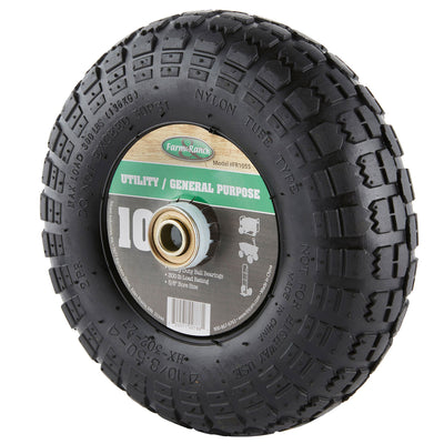 Tricam Farm & Ranch 10" Pneumatic Replacement Tire for Utility Carts (4 Pack)