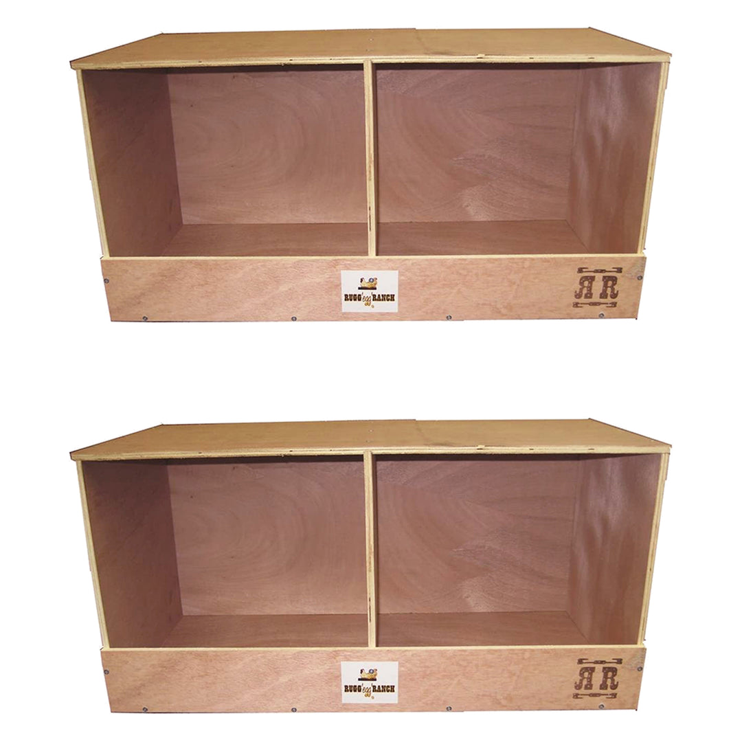 Rugged Range Products Duplex Chicken Coop Nesting Box for 2 to 4 Hens (2 Pack) - VMInnovations