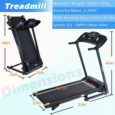 Ksports Multi-Functional Treadmill Cardio Strength Workout Set(Open Box)