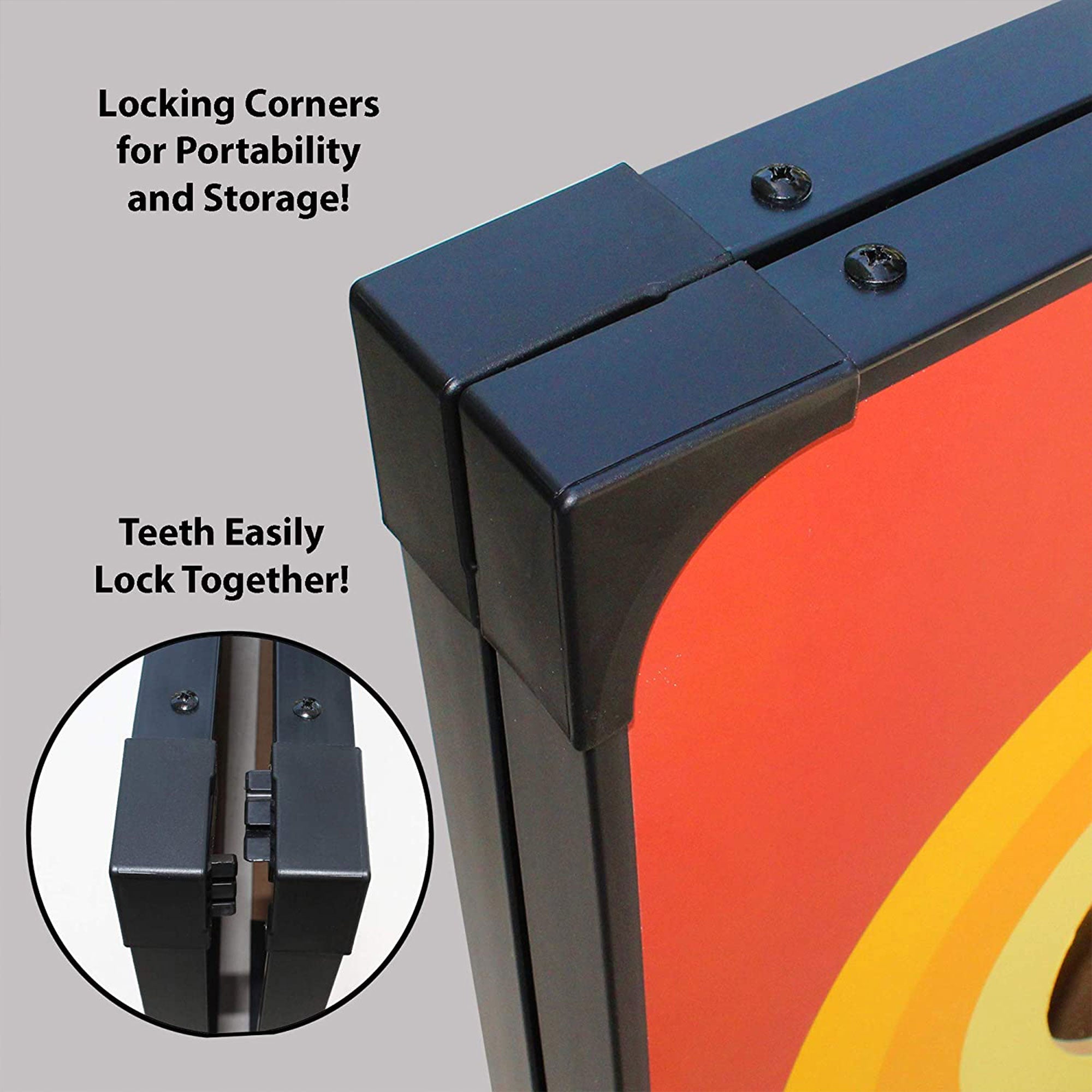 Driveway Games Bean Bag Toss Board Cornhole Set w/Carry Bag, Tropical (Used) - VMInnovations