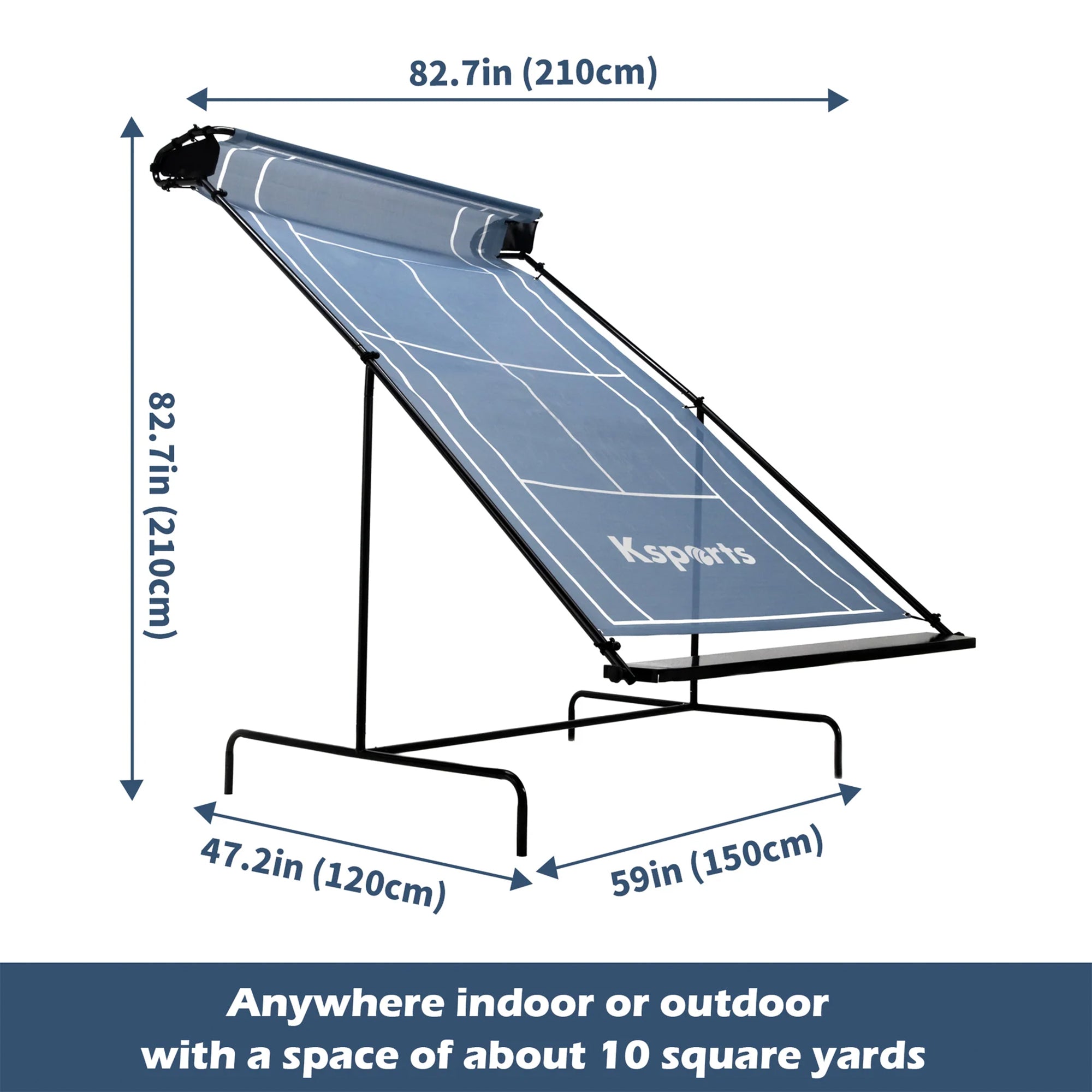 Ksports Portable Weatherproof Tennis Rebounder Net with Carry Bag (For Parts) - VMInnovations