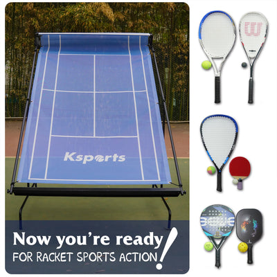 Ksports Indoor Outdoor Weatherproof Tennis Rebounder Net with Carry Bag (Used)