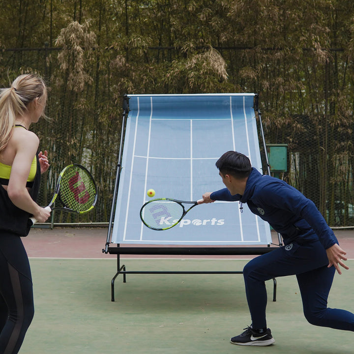 Portable In/Outdoor Weatherproof Tennis Rebounder Net w/ Carry Bag (Open Box)