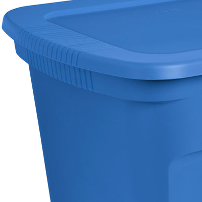 Sterilite 18 Gallon Stackable Storage Tote Container w/ Handles, Blue (32 Pack)