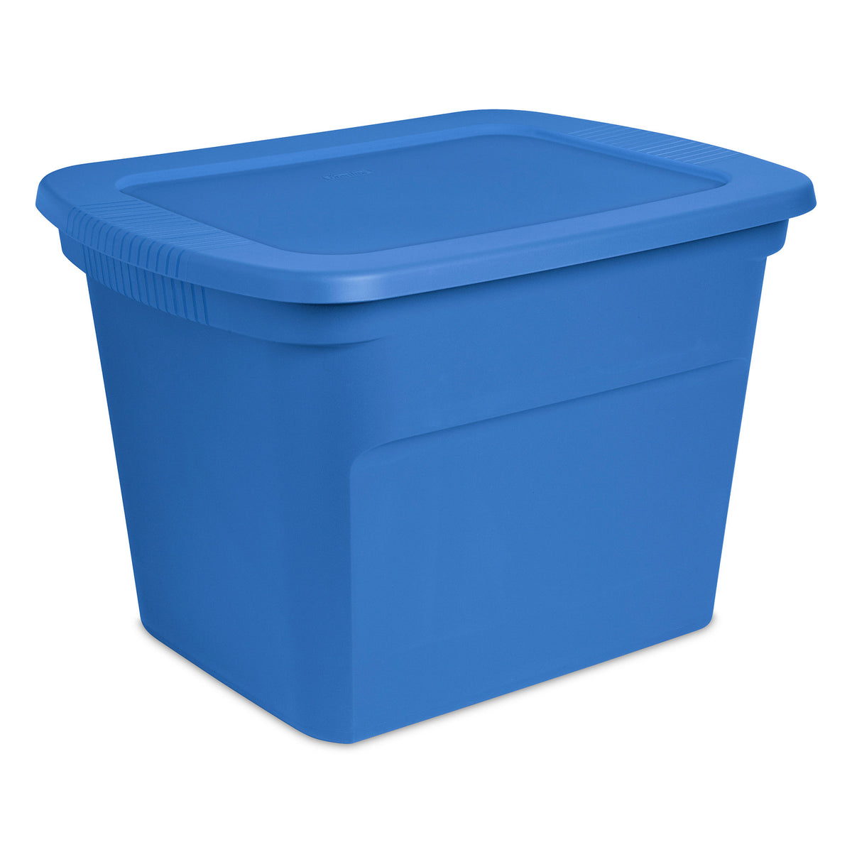 Sterilite 18 Gal Stackable Storage Box Container w/Handle, Blue Summer (16 Pack)