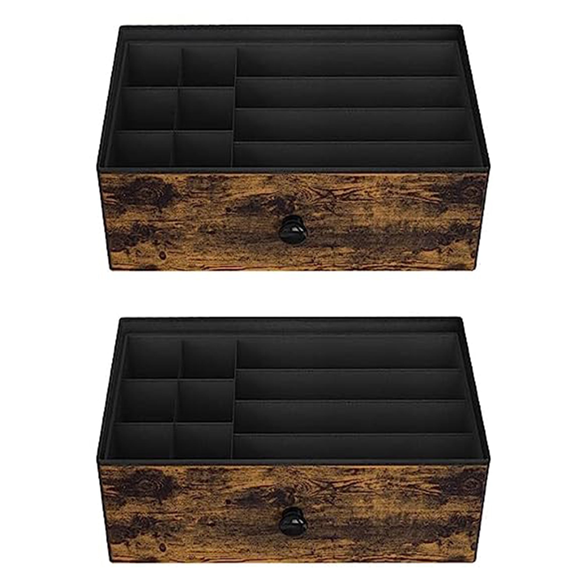 REAHOME 8 Drawer Wood Top Storage Dresser w/2 Drawer Organizers,Brown (Open Box) - VMInnovations