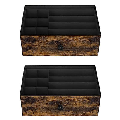 REAHOME 8 Drawer Wood Top Storage Dresser w/2 Drawer Organizers,Brown (Open Box) - VMInnovations