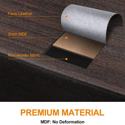 REAHOME Vertical Narrow Metal Tower Dresser w/5 Fabric Bins, Brown (Open Box) - VMInnovations