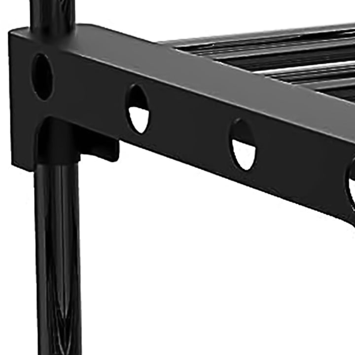 WOWLIVE 9 Tier Shoe Rack, 50 to 55 Pair Shelf Storage Organizer, Black (Used) - VMInnovations