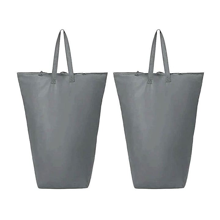 WOWLIVE 154L Fabric Double Laundry Hamper w/Lid & Removable Bags, Gray (Used) - VMInnovations