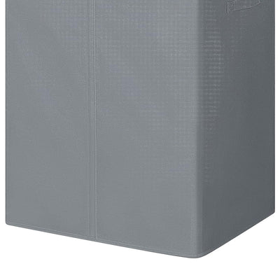 WOWLIVE 154L Fabric Double Laundry Hamper with Lid and Removable Bags, Gray - VMInnovations