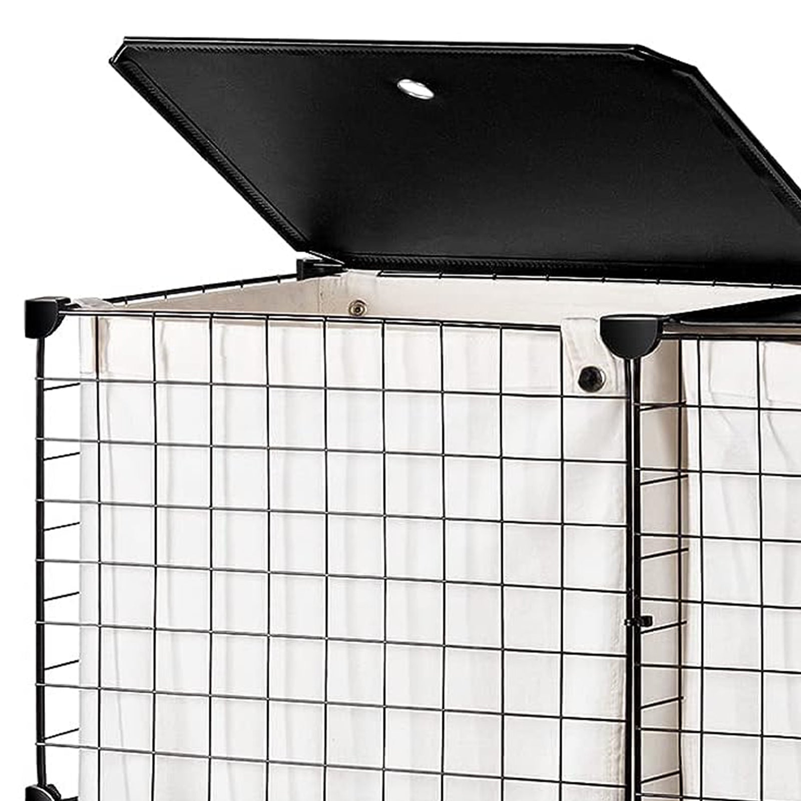 WOWLIVE Double 144L Iron Laundry Hamper w/Lid, Wheels,& Removable Bags(Open Box) - VMInnovations