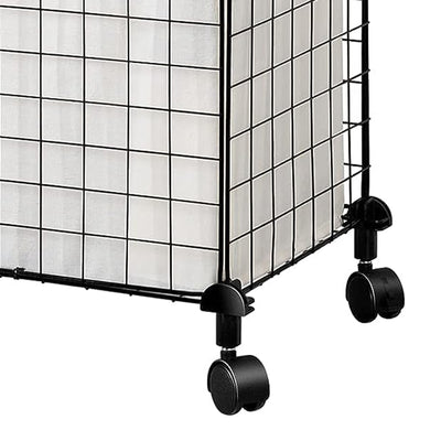WOWLIVE Double 144L Iron Laundry Hamper w/Lid, Wheels,& Removable Bags(Open Box) - VMInnovations
