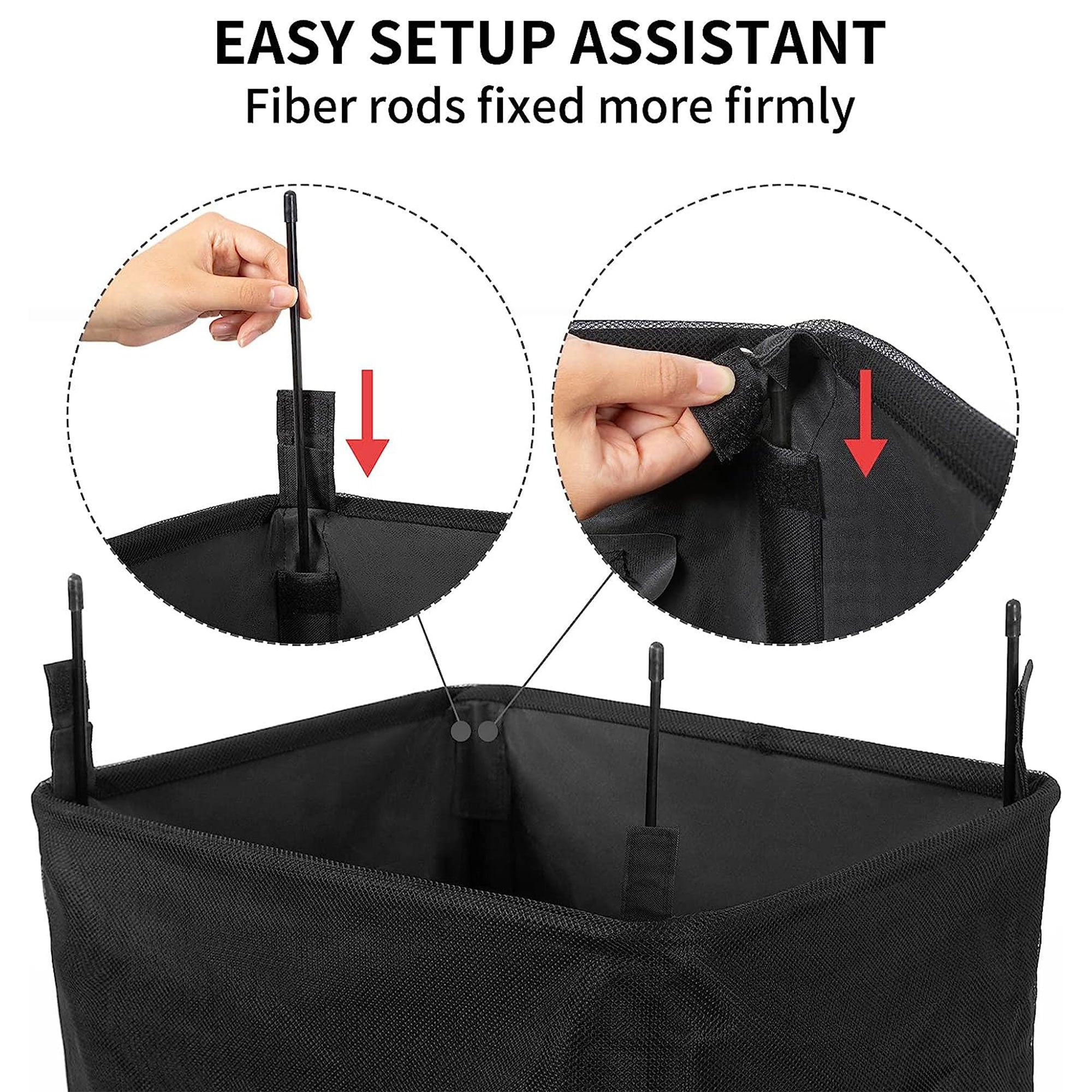 WOWLIVE 90L Foldable Deluxe Laundry Service Rolling Basket, Black (Used) - VMInnovations