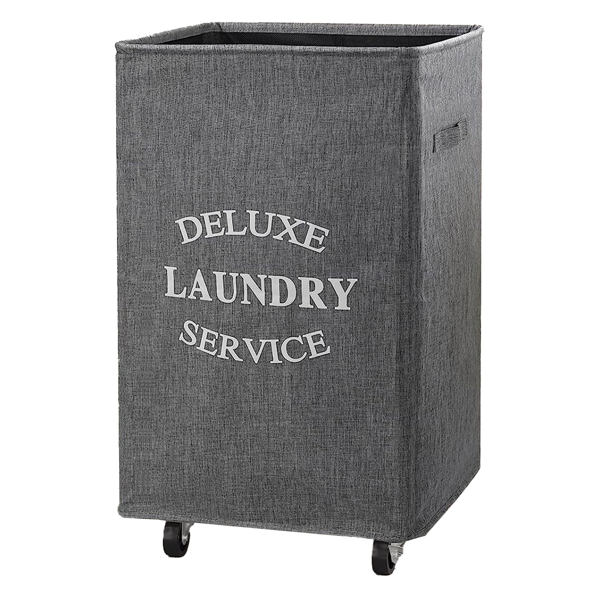 WOWLIVE 90L Deluxe Laundry Service Rolling Basket, Heathered Gray (Used) - VMInnovations