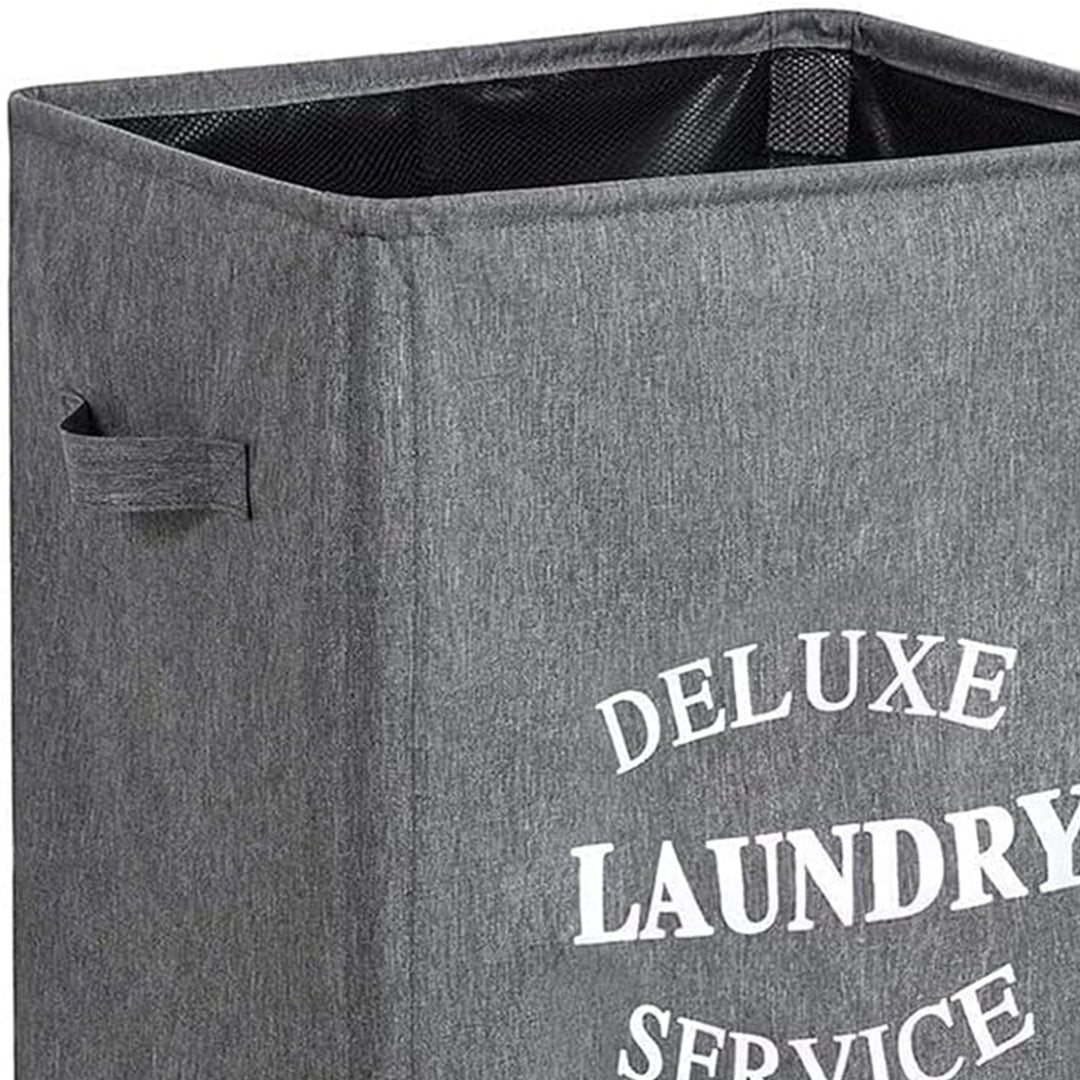 WOWLIVE 90L Deluxe Laundry Service Rolling Basket, Heathered Gray (Used) - VMInnovations